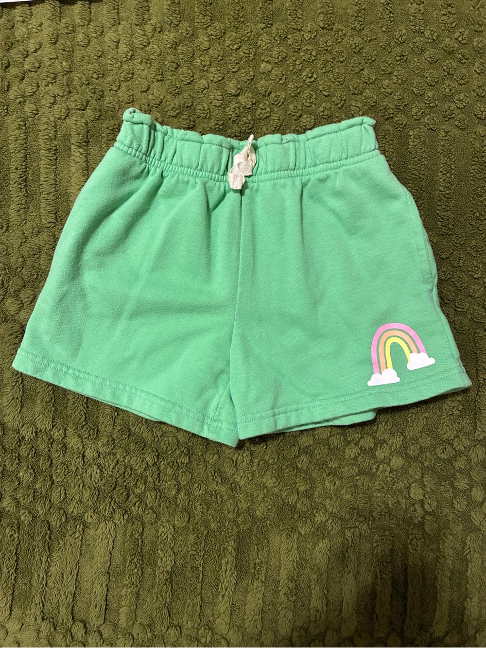 3/$10 Garanimals Mint Green Rainbow Pull-On Shorts